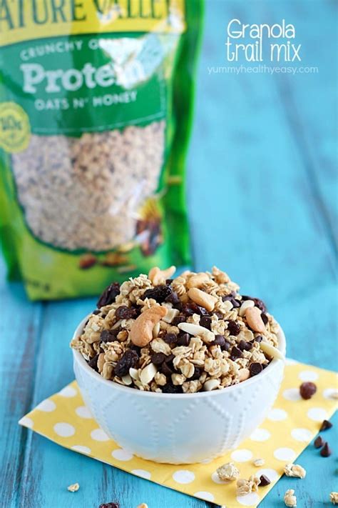 Quick And Easy Granola Trail Mix Yummy Healthy Easy