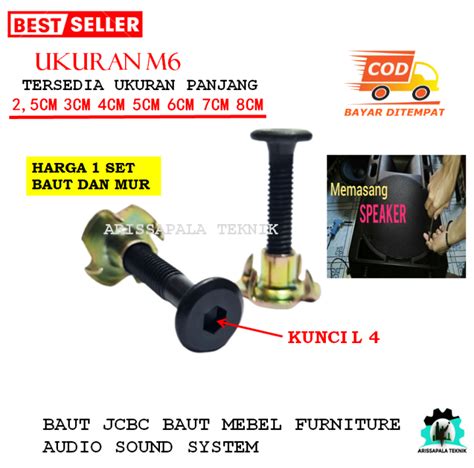 Baut Jcbc Plus Mur Cakar M Baut Mebel Dipan Furniture Knock Down Baut