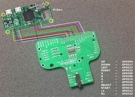 GPIO Button Guide for Game Boy Controller v2.0 / v1.1 - tinkerBOY