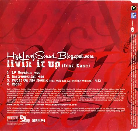 highest level of music: Ja Rule - Livin' It Up-(UK_Enhanced_CDS)-2001-hlm