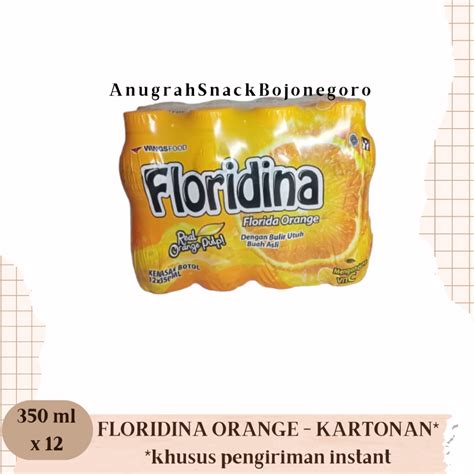 Jual Floridina Orange Real Orange Pulp Ml X Shopee Indonesia