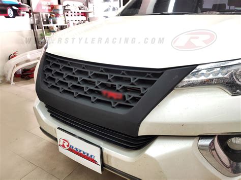 Front Grill V 2 Trd Style For Fortuner 2016 Color Matte Black Rstyle Racing