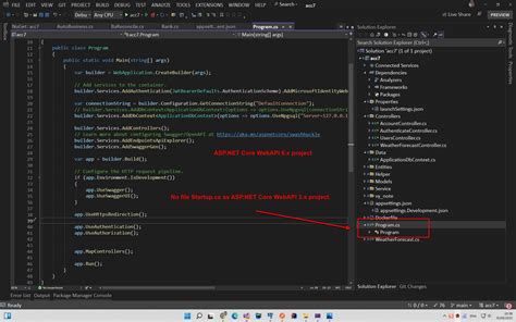 How to move code in Startup.cs in ASP.NET Core 3.1 to ASP.NET Core 6 ...