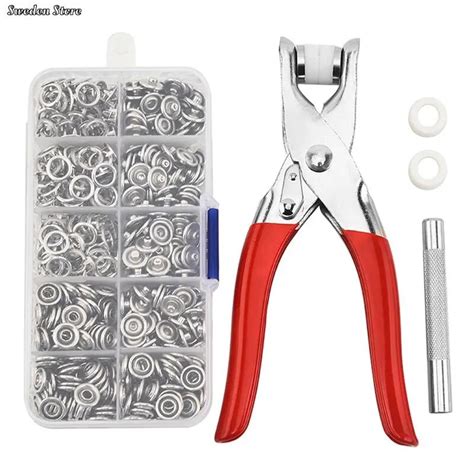 Snap Fasteners Kit Tool Metal Snap Knoppen Ringen Met Fastener Tangen