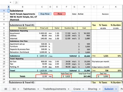 Construction Bid Template Excel