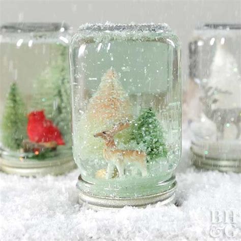 Ball Jar Snow Globes