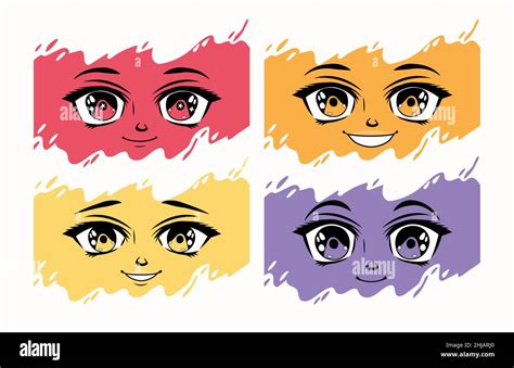 four anime emotions faces Stock Vector Image & Art - Alamy