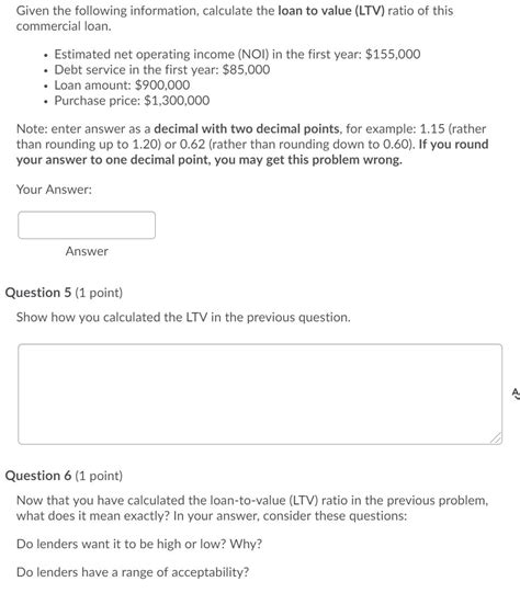 Solved Given The Following Information Calculate The Loan Chegg