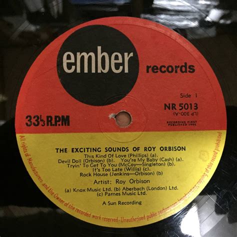 Yahoo オークション Roy Orbison the Exciting Sounds of Roy Orbison