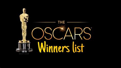 Oscar Awards 2020 Complete List Of Winners Of The 92nd Academy Awards