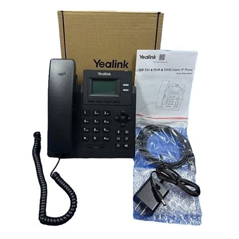 Yealink รน SIP T31G NAD 2 VoIP accounts 2 3 inch graphical display