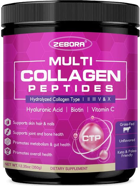 Zebora Multi Collagen Peptides Powder Hydrolyzed Collagen