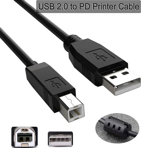 Usb 2 0 To Pd Printer Cable A Male To B Male Cable Cord Data Transfer