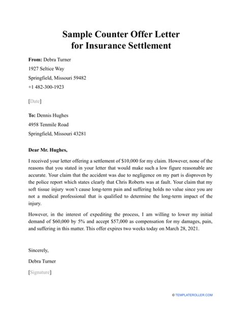 Settlement Letter Templates Pdf Download Fill And Print For Free Templateroller