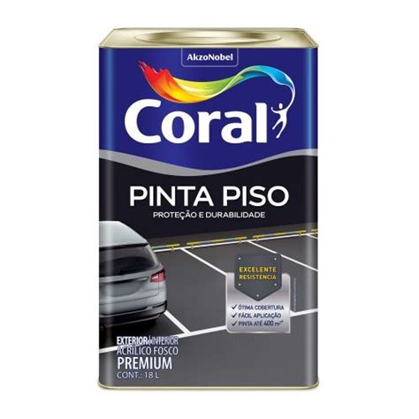 Tinta Piso Fosco Coral Lt Mercotintas