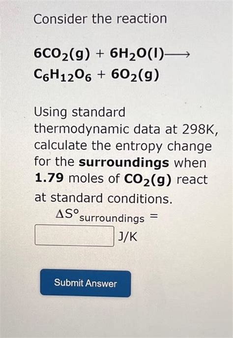 Solved Consider The Reaction Begin Array L 6 Math