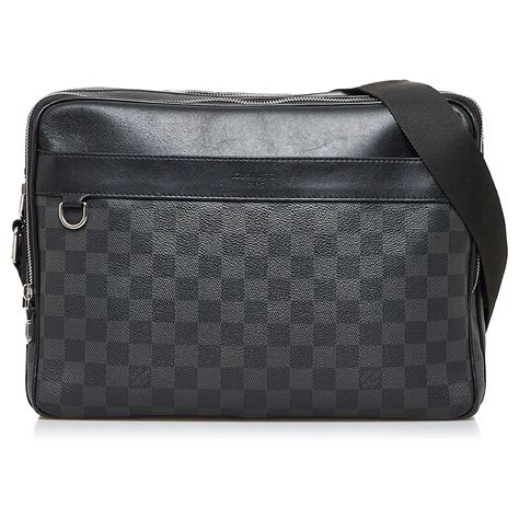 Louis Vuitton Black Damier Graphite Trocadero MM Cloth Ref 977347