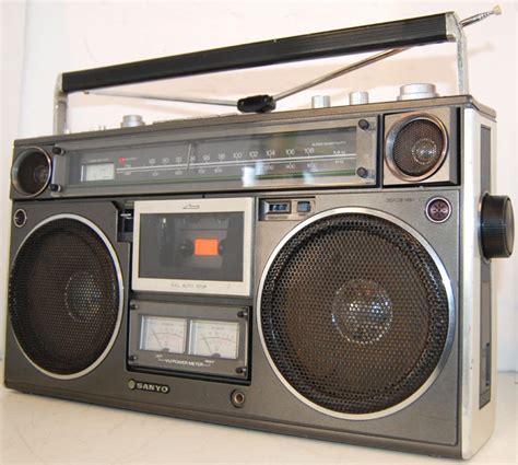 Rewind Audio Sanyo M 9994 Am Fm Stereo Single Cassette Player Ghettoblaster Boombox