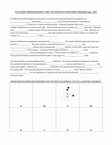 Bohr Model Diagrams Worksheet Answers Unique 3 Bohr Model Worksheet ...