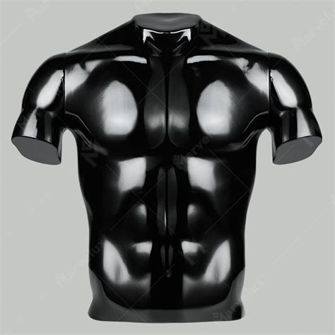 Mens Half Body Shiny Black Marvelux Mannequins China