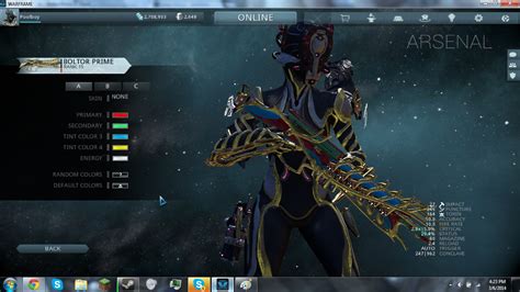 Image - Boltor Prime Color Customization.png | WARFRAME Wiki | FANDOM powered by Wikia