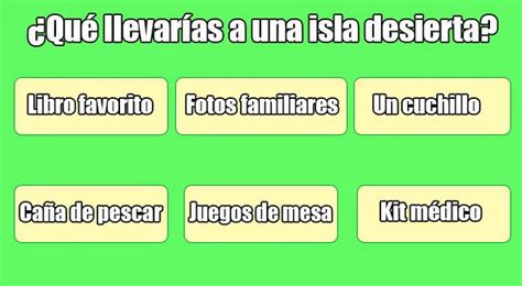 Test viral de personalidad Qué objeto llevarías a una isla desierta