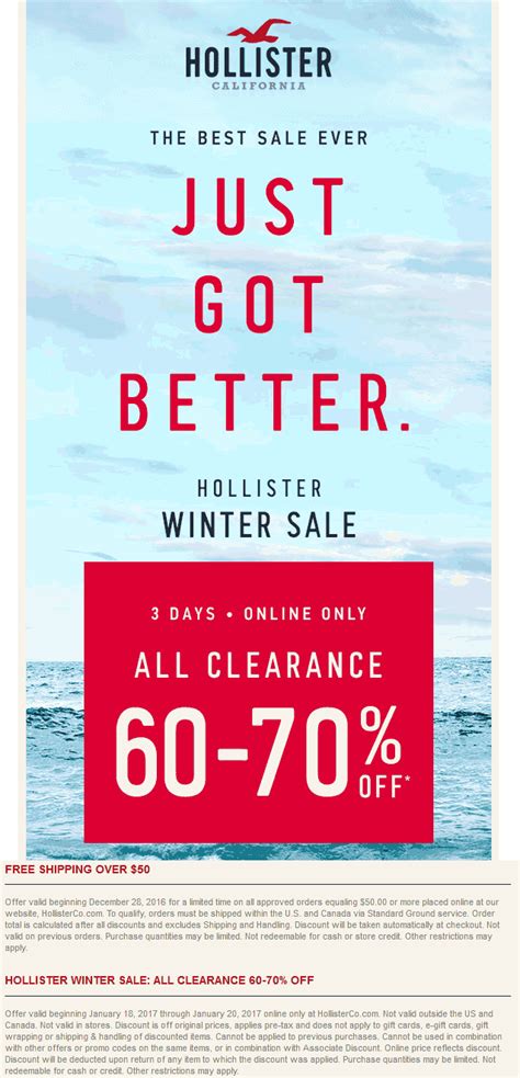 Hollister Coupons Promo Codes Hotsell 1692327107