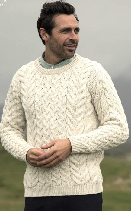 Super Soft Mens Aran Sweater The Sweater Shop