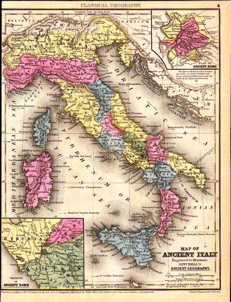 Old World Italy Map