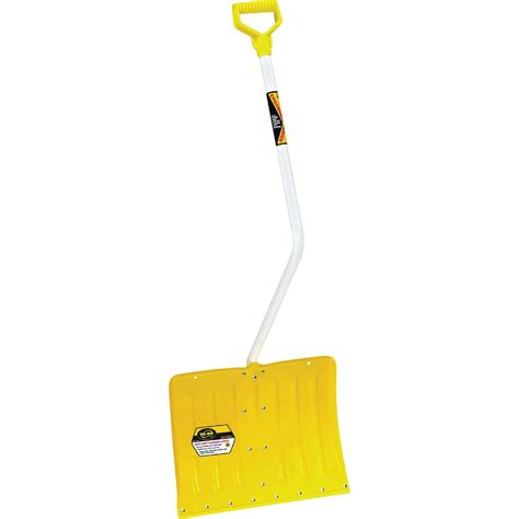 Yeoman 18 In. Aluminum Snow Shovel with Steel Wear Strip and 40 In ...