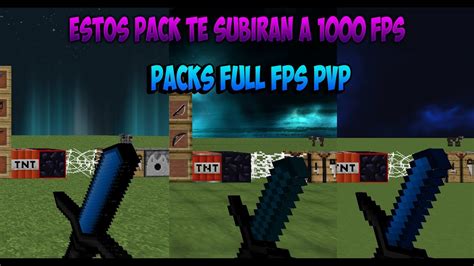 Los 3 Mejores Texture Pack 1000 Fps Y Full Pvp Kiro Fps Jordan Fps Glacous Fps Youtube