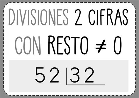 Fichas De Divisiones De 2 Cifras Para Imprimir Y Resolver