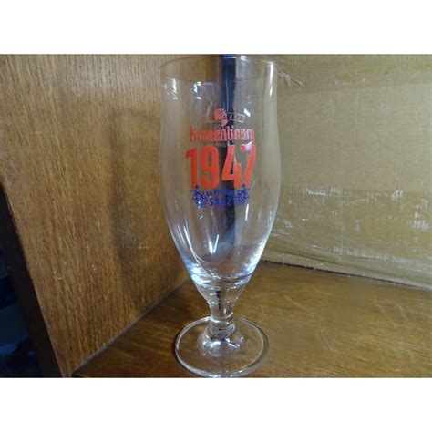 6 VERRES KRONENBOURG 1947 25CL HT 16 80CM Tigrebock