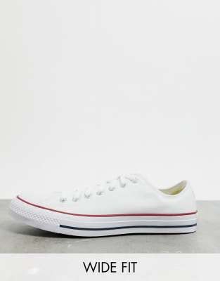 Converse Wide Fit Chuck Taylor All Star Ox white sneakers | ASOS