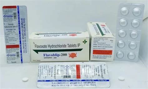 Flavoxate Hydrochloride 200 Mg Tablets IP Flavoblip 200 PCD