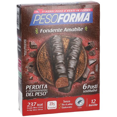 Pesoforma Barrette Al Cioccolato Fondente Amabile X G Redcare