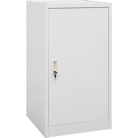 Armadio Porta Sella Grigio Chiaro 53x53x105 Cm In Acciaio