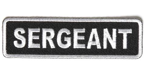 Sergeant Patch Ranks Titles Nicknames Thecheapplace