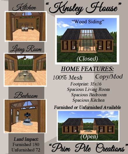 Second Life Marketplace Ppc Kinsley House Wood Sidingunfurnished