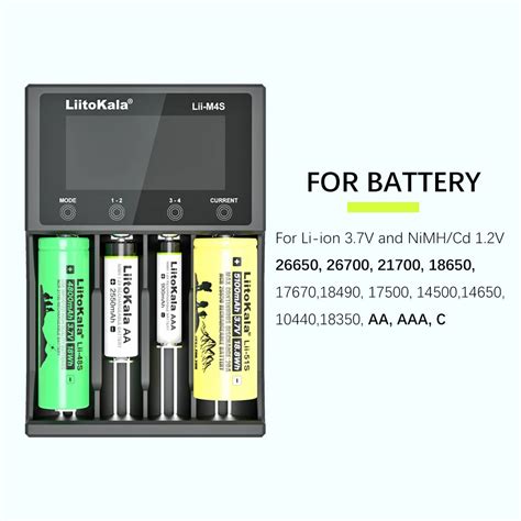 Liitokala Lii M S Battery Charger And V A Set For