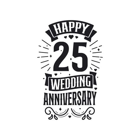 years anniversary celebration typography design happy  wedding