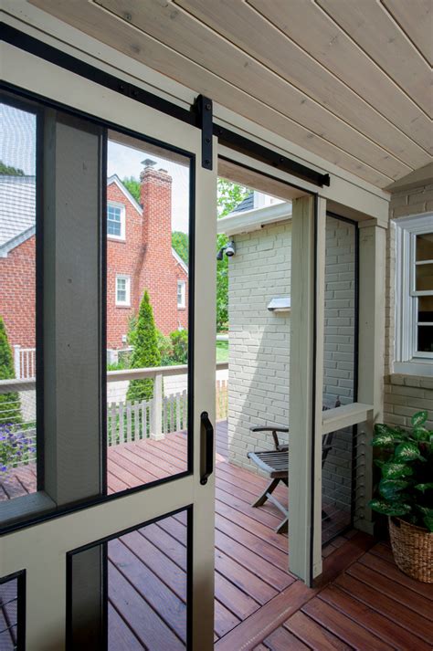 Pressure Treated Screened Porch In Bethesda Traditional Porch DC