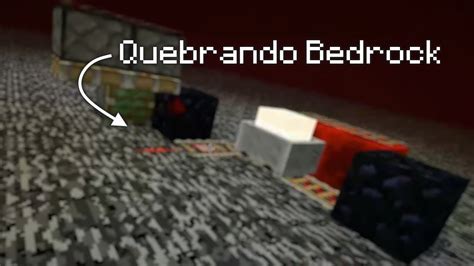 Como Quebrar Bedrock No Survival Minecraft 1 13 1 YouTube