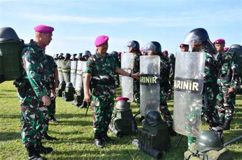 Ribuan Pasukan Marinir Tni Al Disiagakan Amankan Pemilu Di