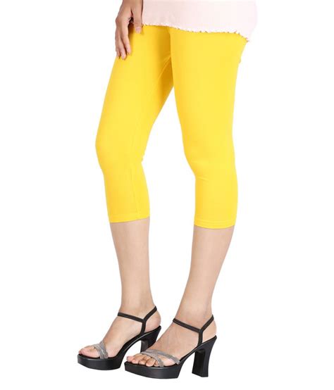 Greenwich Multi Color Cotton Womens Capri Leggings Price In India Buy