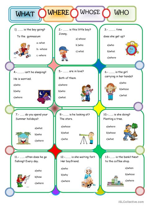 Question Words English Esl Worksheets Pdf Doc