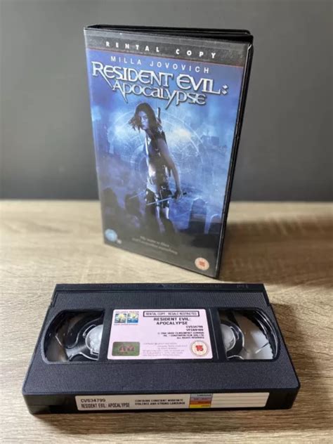 Resident Evil Apocalypse 2004 15 Big Box Ex Rental Pal Vhs Video