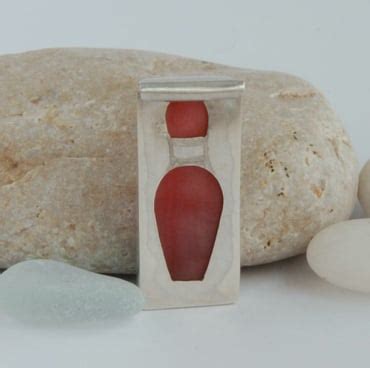 Sterling Silver And Strawberry Red Bowlerite Pe Folksy