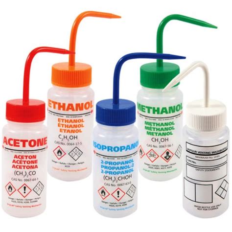 Dynalon Ml Ghs Wash Bottles Set Of Lab Equipment