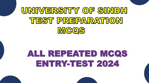 University Of Sindh Jamshoro Entry Test Preparation 2024 Important